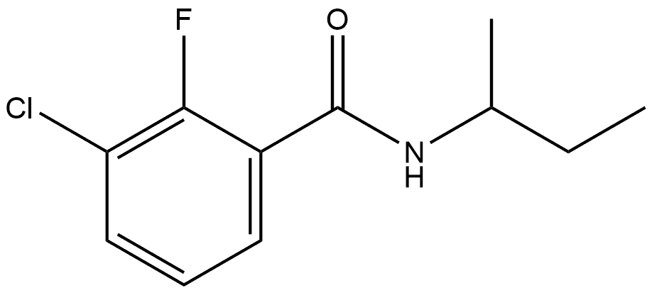 3-Chloro-2-fluoro-N-(1-methylpropyl)benzamide Struktur