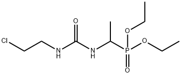Phosphonic acid, P-[1-[[[(2-chloroethyl)amino]carbonyl]amino]ethyl]-, diethyl ester Structure
