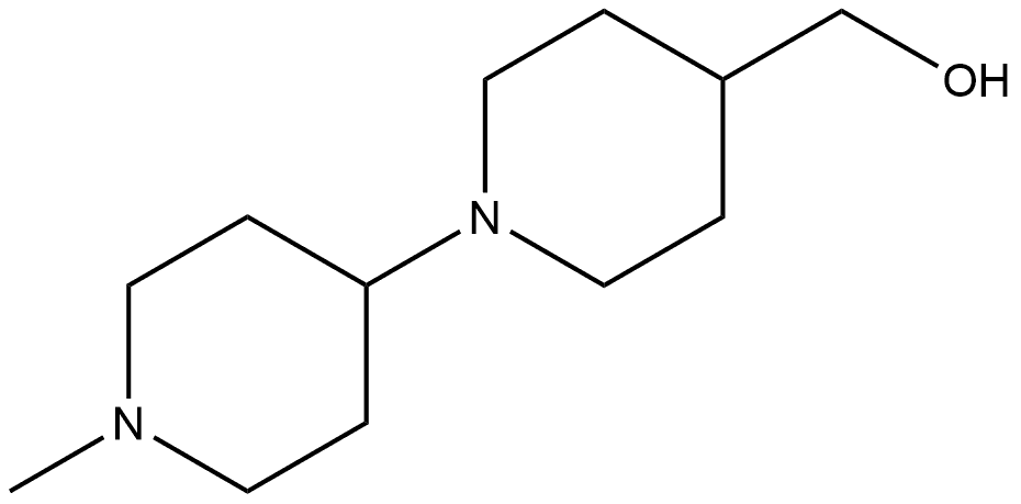 1′-Methyl[1,4′-bipiperidine]-4-methanol Structure