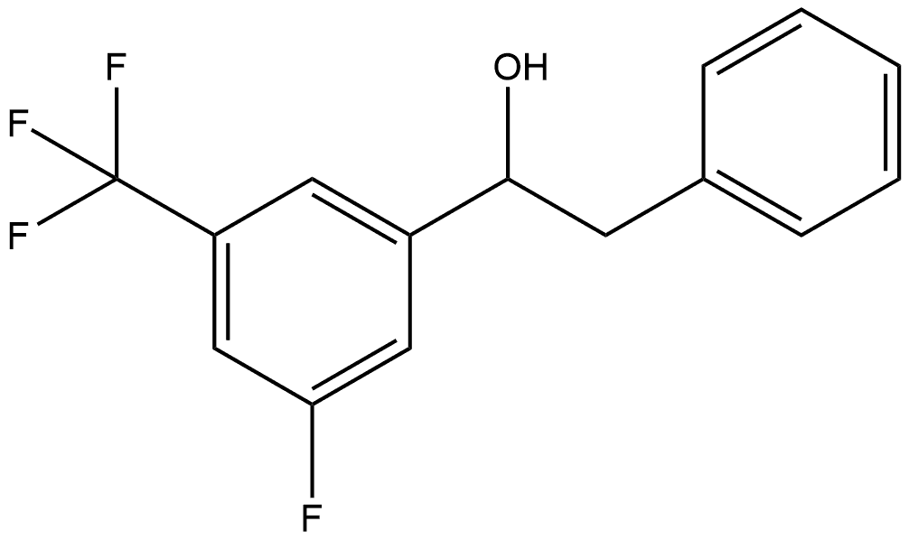 α-[3-Fluoro-5-(trifluoromethyl)phenyl]benzeneethanol Structure