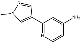 2-(1-Methyl-1H-pyrazol-4-yl)pyridin-4-amine 化学構造式