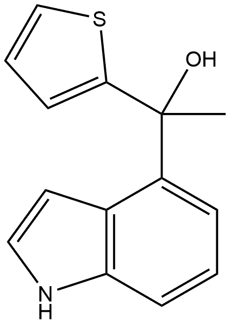 α-Methyl-α-2-thienyl-1H-indole-4-methanol Structure
