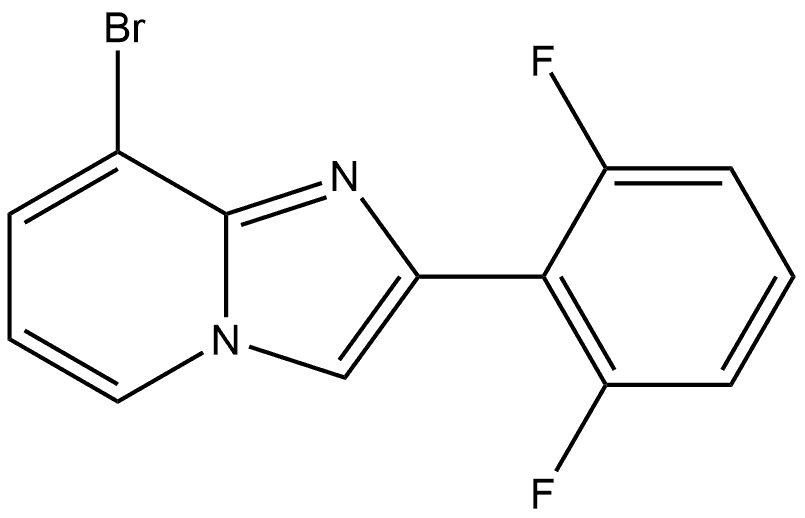 8-Bromo-2-(2,6-difluorophenyl)imidazo[1,2-a]pyridine Structure