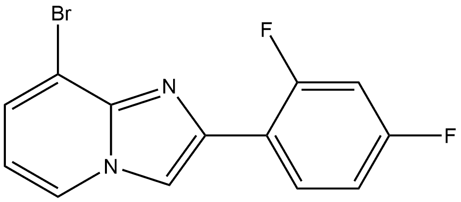 8-Bromo-2-(2,4-difluorophenyl)imidazo[1,2-a]pyridine Structure