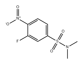 Benzenesulfonamide, 3-fluoro-N,N-dimethyl-4-nitro- 化学構造式