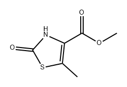 4-Thiazolecarboxylic acid, 2,3-dihydro-5-methyl-2-oxo-, methyl ester Struktur