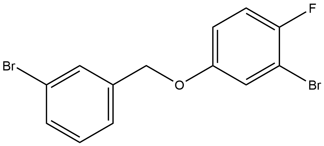 2-Bromo-4-[(3-bromophenyl)methoxy]-1-fluorobenzene Structure