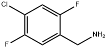 Benzenemethanamine, 4-chloro-2,5-difluoro- Structure