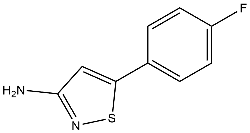 5-(4-Fluorophenyl)-3-isothiazolamine 化学構造式