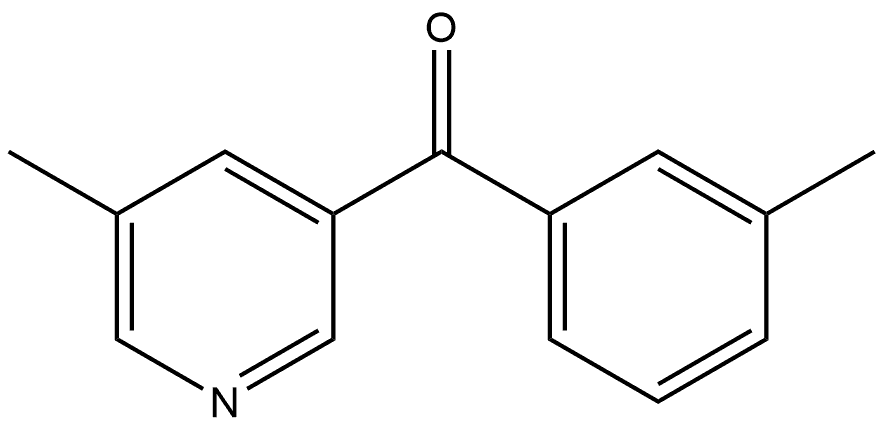 (3-Methylphenyl)(5-methyl-3-pyridinyl)methanone Structure