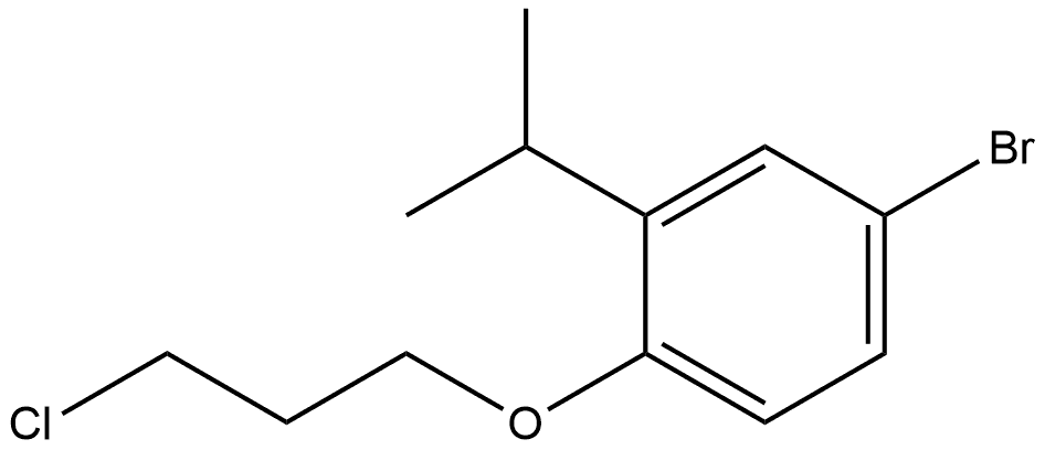 4-Bromo-1-(3-chloropropoxy)-2-(1-methylethyl)benzene Structure