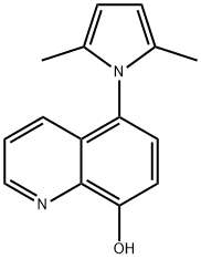 5-(2,5-Dimethyl-1H-pyrrol-1-yl)quinolin-8-ol Struktur