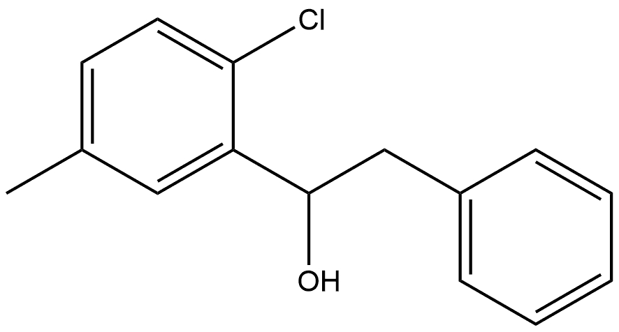 α-(2-Chloro-5-methylphenyl)benzeneethanol Structure