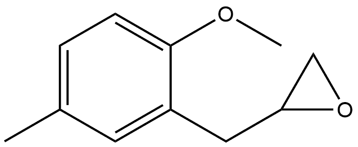 2-[(2-Methoxy-5-methylphenyl)methyl]oxirane Structure