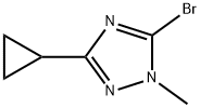 5-bromo-3-cyclopropyl-1-methyl-1H-1,2,4-triazole Structure