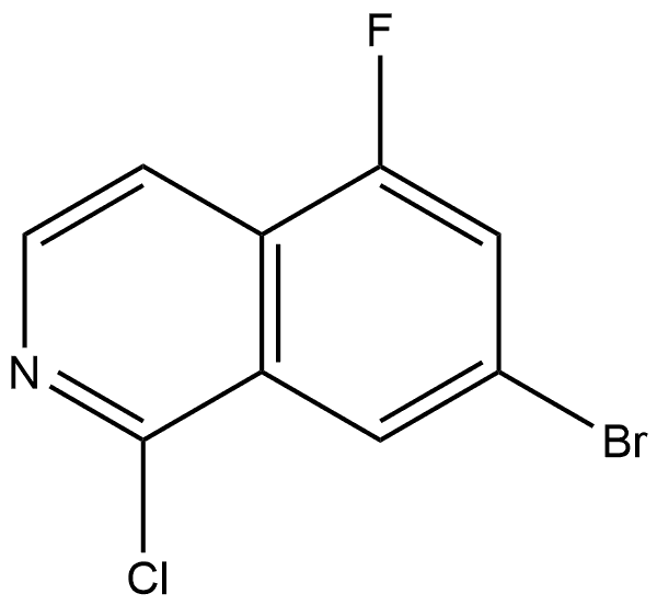 7-Bromo-1-chloro-5-fluoroisoquinoline Structure