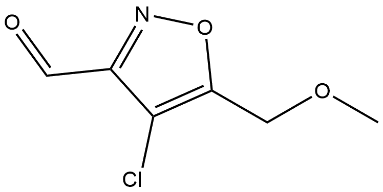 4-Chloro-5-(methoxymethyl)-3-isoxazolecarboxaldehyde Struktur