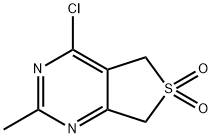 Thieno[3,4-d]pyrimidine, 4-chloro-5,7-dihydro-2-methyl-, 6,6-dioxide,154697-84-4,结构式