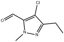 4-chloro-3-ethyl-1-methyl-1H-pyrazole-5-carbalde hyde Structure