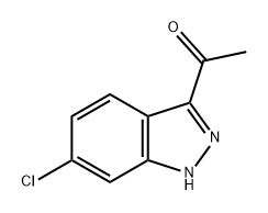 1-(6-氯-1H-吲唑-3-基)乙酮, 1547036-10-1, 结构式