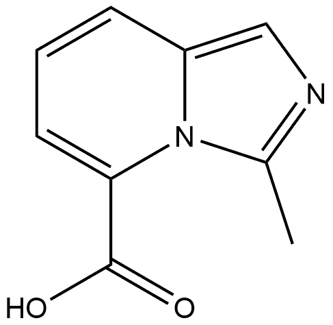 3-methylimidazo[1,5-a]pyridine-5-carboxylic acid Struktur