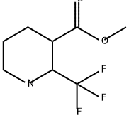 methyl 2-(trifluoromethyl)piperidine-3-carboxylate Struktur