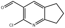 2-chloro-5H,6H,7H-cyclopenta[b]pyridine-3-carbal dehyde Structure