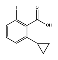 Benzoic acid, 2-cyclopropyl-6-iodo- 化学構造式