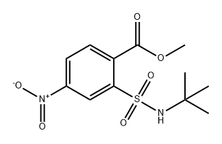 Benzoic acid, 2-[[(1,1-dimethylethyl)amino]sulfonyl]-4-nitro-, methyl ester Structure