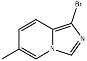 1-bromo-6-methylimidazo[1,5-a]pyridine 化学構造式