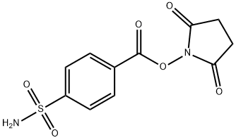 Benzoic acid, 4-(aminosulfonyl)-, 2,5-dioxo-1-pyrrolidinyl ester Structure