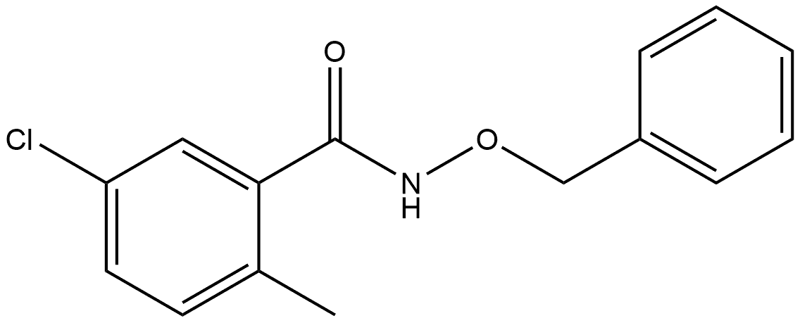 5-Chloro-2-methyl-N-(phenylmethoxy)benzamide,1547249-60-4,结构式