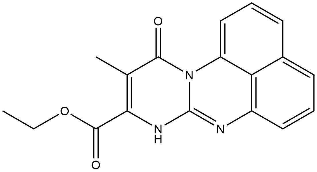 Ethyl 8,11-dihydro-10-methyl-11-oxopyrimido[1,2-a]perimidine-9-carboxylate|