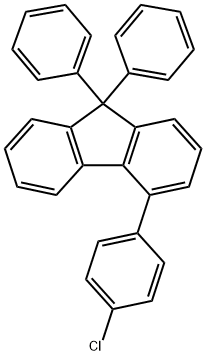 9H-Fluorene, 4-(4-chlorophenyl)-9,9-diphenyl-,1547491-78-0,结构式