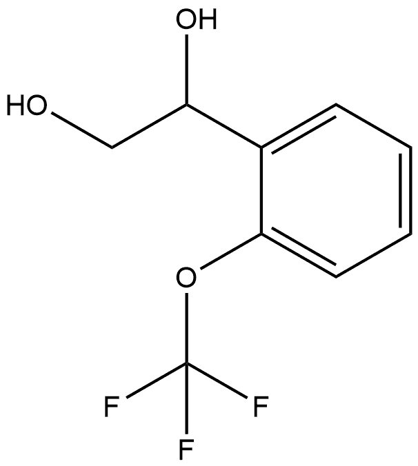 1-[2-(Trifluoromethoxy)phenyl]-1,2-ethanediol 化学構造式