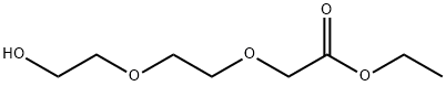 Acetic acid, 2-[2-(2-hydroxyethoxy)ethoxy]-, ethyl ester Struktur