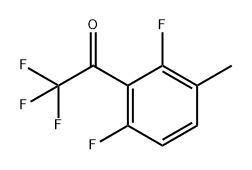 1-(2,6-Difluoro-3-methylphenyl)-2,2,2-trifluoroethanone Struktur