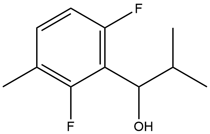 1-(2,6-difluoro-3-methylphenyl)-2-methylpropan-1-ol Structure
