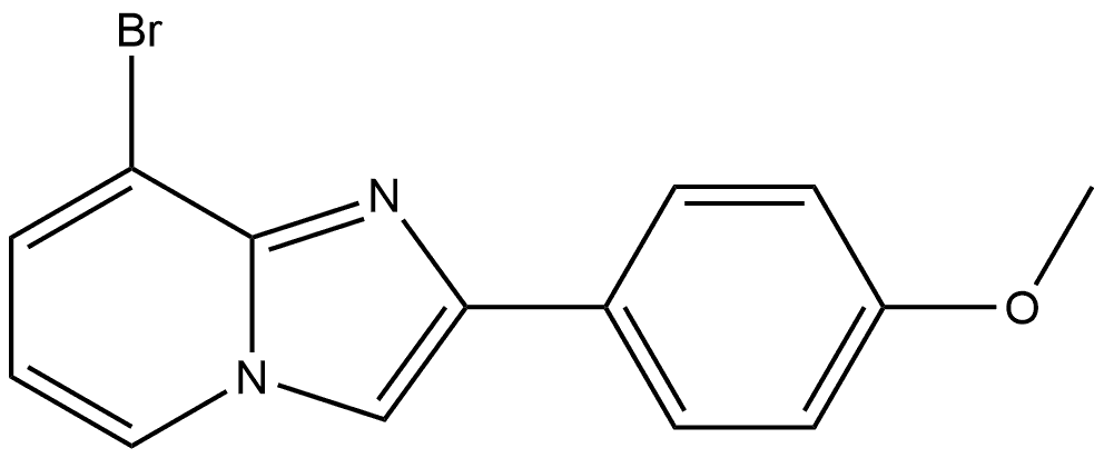 8-Bromo-2-(4-methoxyphenyl)imidazo[1,2-a]pyridine Structure