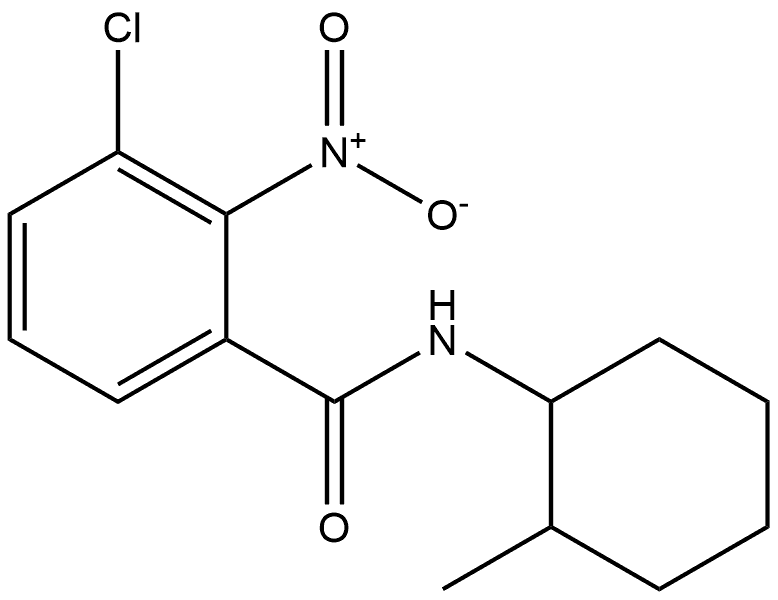 3-chloro-N-(2-methylcyclohexyl)-2-nitrobenzamide,1548545-98-7,结构式