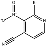 4-Pyridinecarbonitrile, 2-bromo-3-nitro-,1548692-31-4,结构式