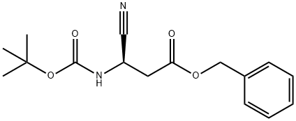 Phenylmethyl (3R)-3-cyano-3-[[(1,1-dimethylethoxy)carbonyl]amino]propanoate,1548865-72-0,结构式