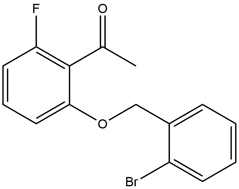 1-[2-[(2-Bromophenyl)methoxy]-6-fluorophenyl]ethanone Structure