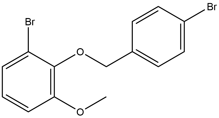 1-Bromo-2-[(4-bromophenyl)methoxy]-3-methoxybenzene 化学構造式