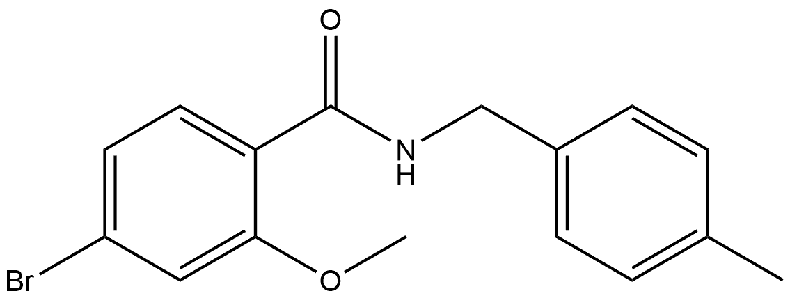 4-Bromo-2-methoxy-N-[(4-methylphenyl)methyl]benzamide Struktur