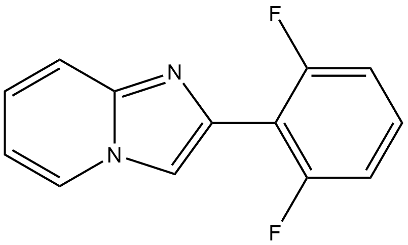 2-(2,6-二氟苯基)咪唑并[1,2-A]吡啶,1549678-77-4,结构式