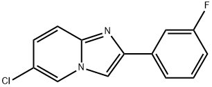 6-氯-2-(3-氟苯基)咪唑并[1,2-A]吡啶, 1549836-98-7, 结构式