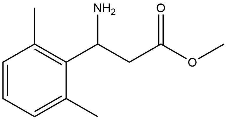 METHYL 3-AMINO-3-(2,6-DIMETHYLPHENYL)PROPANOATE Structure