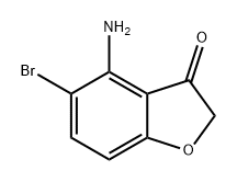 3(2H)-Benzofuranone, 4-amino-5-bromo- Structure