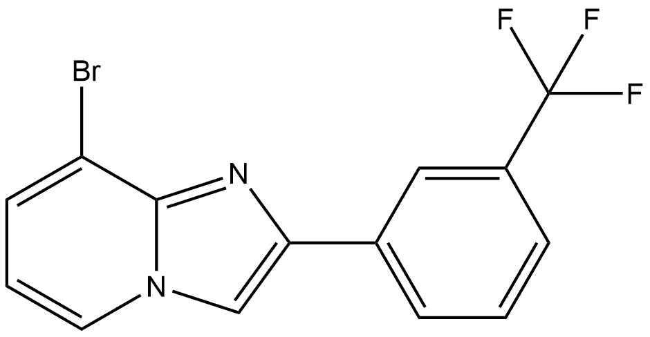 8-溴-2-[3-(三氟甲基)苯基]咪唑并[1,2-A]吡啶,1550030-83-5,结构式